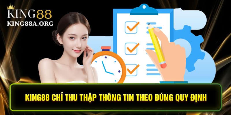 Thu thập thông tin đúng đủ và cần thiết từ người chơi