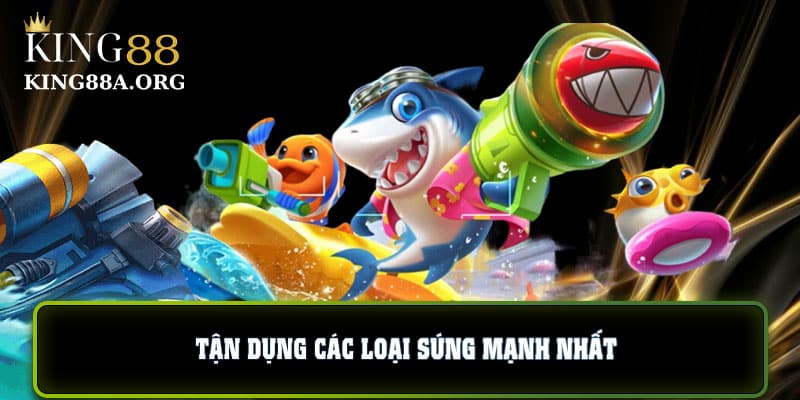 Tận dụng các loại súng mạnh nhất để tiêu diện các đàn cá